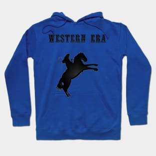 Western Era -  Cowboy on Horseback 9 Hoodie